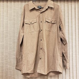 Tan Button-Up Shirt